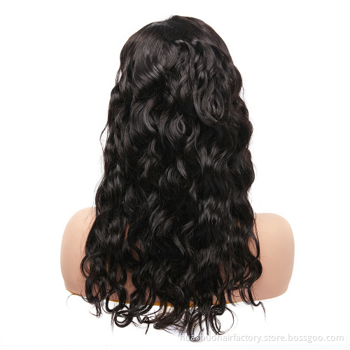 Huashuo Highest Discounts Fast Shipping Factory Price Virgin Hair 4*4 Lace Closure Wave Curly  Lace Wig